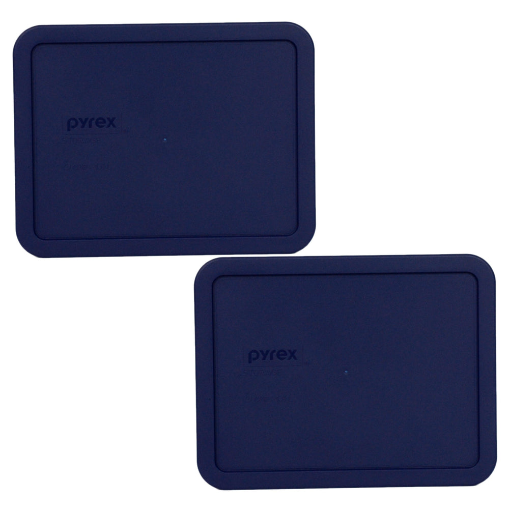 Pyrex 7211-PC blue lid on a 6-cup dish for secure leftover storage.