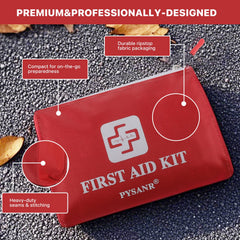 PYSANR compact first aid bag design shows portable organization on the go.
