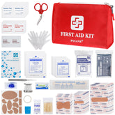 PYSANR small first aid kit contents show a complete set for home and travel.