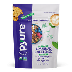 Pyure Organic Stevia Blend jar for sugar-free baking and coffee