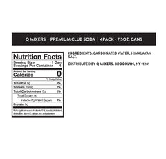 Q CLUB SODA with Himalayan salt crystal adds mineral note to beverages.