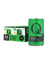 Q MIXERS Q GINGER ALE bottle pour enhances cocktails with crisp real-ingredient flavor