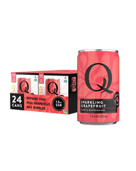 Q MIXERS Q SPARKLING GRAPEFRUIT cans close-up for refreshing cocktails.