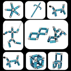 QAQcew Fidget Pen close-up of magnetic deformation detail for creative play.