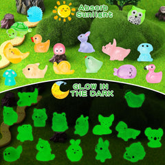 QAUYETM glow mini resin owls suitable for shelves with night time glow