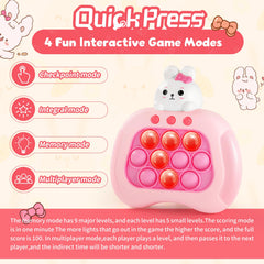 QBvuj Easter Bunny pop push game bunny-shaped hand-held toy for playful moments
