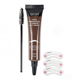 QCQX Eyebrow Gel 3D dye cream application for precise brow shaping