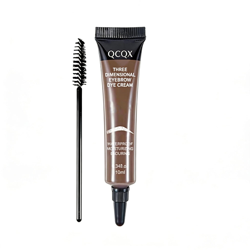 QCQX Eyebrow Gel Cream application shows precise brow shaping for natural looking brows.