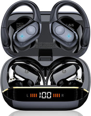 Qecnato wireless earbuds with Bluetooth 5.4 chip for stable connections.