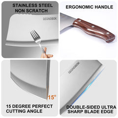 QEGNOBOK cleaver with ergonomic handle for comfortable use