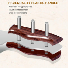 QEGNOBOK cleaver stainless steel blade resists corrosion