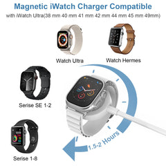 QIANGXINGS Apple Watch charger compatible with Series 1 to 10 and Ultra