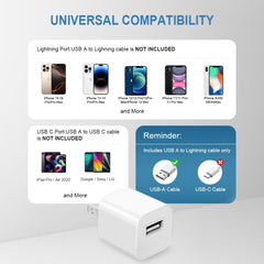QIANGXINGS charger includes USB wall block for convenient charging at home