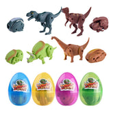 QINGQIU dinosaur deformation egg box with four surprises for kids.