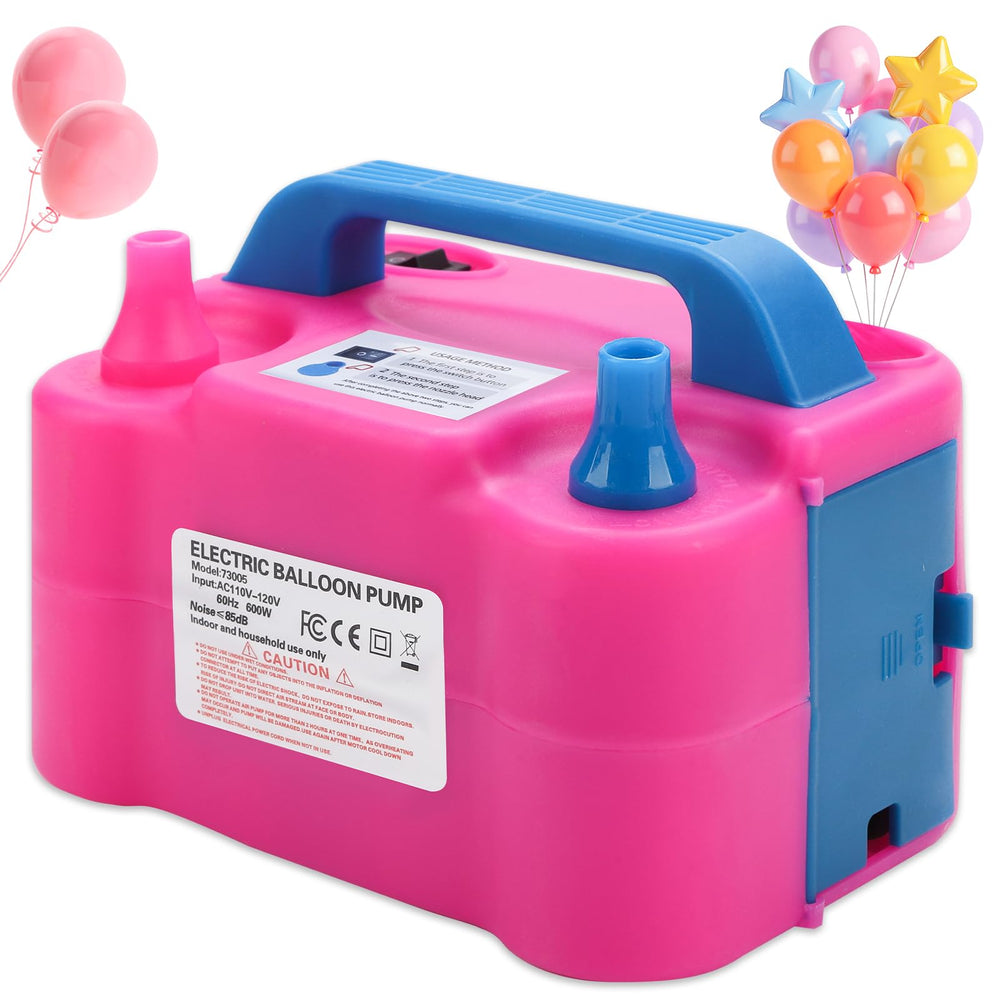 QIPUMP electric balloon pump front view for quick party balloon setup