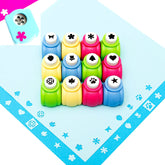 QIQQIKIN 12 shapes craft hole punch set for versatile scrapbooking projects