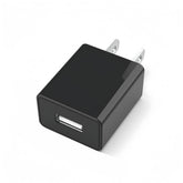 Qjin USB wall adapter front view, compact 5V charging for travel and home