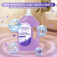 QKLYXEN lavender floor cleaner bottle-front showing bold fragrance.