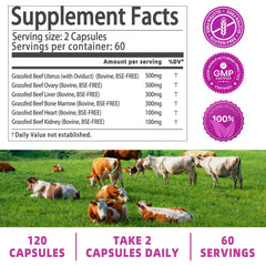 Qmiozzy nutrition panel detailing vitamins and minerals.