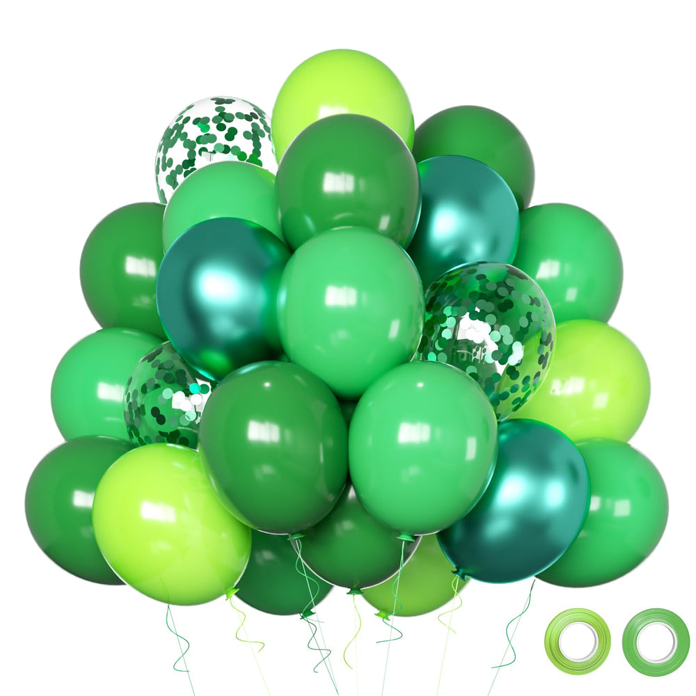 Qmraercu dark green balloons for elegant party decor and easy setup