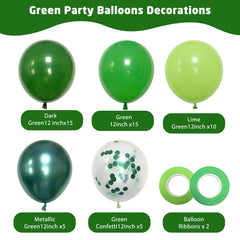 Qmraercu emerald green balloons highlight lush color for celebrations
