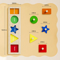 QODOFLR toddler knob puzzle assembly supports little hands learning through touch.