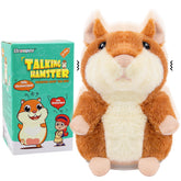 Qrooper Talking Hamster body shake during playtime enhances interactive fun.
