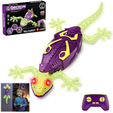 Qrooper Glow Gecko wall crawler with LED eyes for nighttime fun