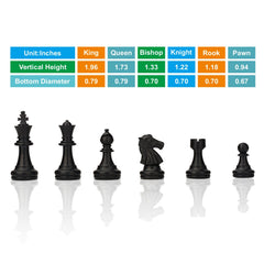 QuadPro chess pieces closeup, finely crafted with smooth texture for comfortable play.