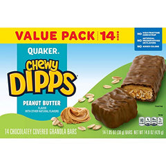 Quaker Chewy Dipps bar on the go snack ready in any bag