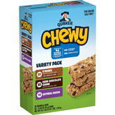 Quaker Chewy Granola Bars variety pack for back-to-school snacking and convenience.