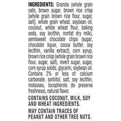 Quaker Chewy Granola Bars Chocolate Chip close-up of real chocolate chips