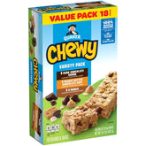 Quaker Chewy Granola Bars Chocolate Chip image highlights a classic flavor for on-the-go snacking
