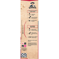 Quaker Immunity Instant Oatmeal with real fruit pieces for natural flavor in every cup.