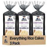 Quaker Large Rice Cakes Everything flavor front view for a quick savory snack