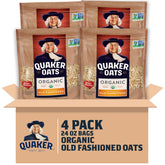 Quaker Old Fashioned Oats 4-pack bags for pantry storage and daily use.