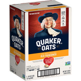 Quaker Old Fashioned Oats box front for quick, everyday breakfasts.