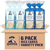 Quaker Large Rice Cakes gluten free pack with crisp texture for toppings