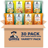 Quaker Rice Crisps variety pack for versatile on-the-go snacking.