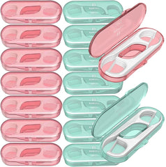QUALIALL travel dental floss picks case shown for on-the-go cleaning