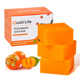 QualiLife persimmon soap bar odor-control foam for daily cleansing.
