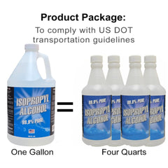 Quality Chemical IPA four-pack 32oz bottles for versatile surface cleaning projects.