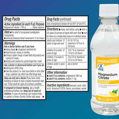 Quality Choice colon cleanse liquid visual highlights saline laxative action