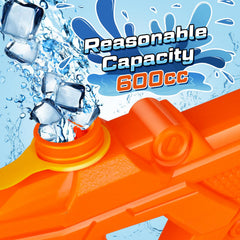Quanquer water guns feature colorful skins that boost summer team play.