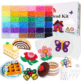 QUEFE 11800pcs fuse beads kit with packaging for gifting and creative play.