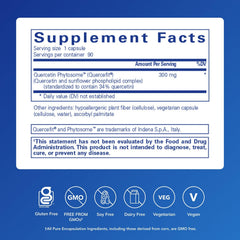Quercetin UltraSorb capsules closeup highlights purity and potency