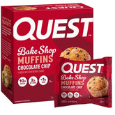 Quest Bake Shop Chocolate Chip Muffins pack ready for a quick protein-boost snack.