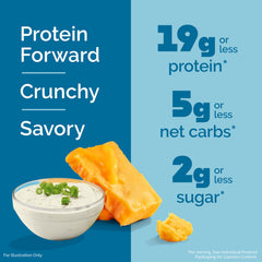 Quest Cheddar Blast Crackers 4ct, crisp cheddar flavor with protein for quick refuel
