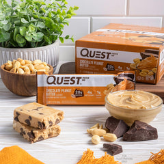 Nutrition highlights 20g protein and 5g net carbs per bar.