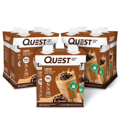 Quest Coffee Protein Shake bottle for on-the-go protein fueling